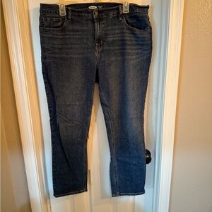 Old Navy Dark Blue Mid Rise Boyfriend Jeans